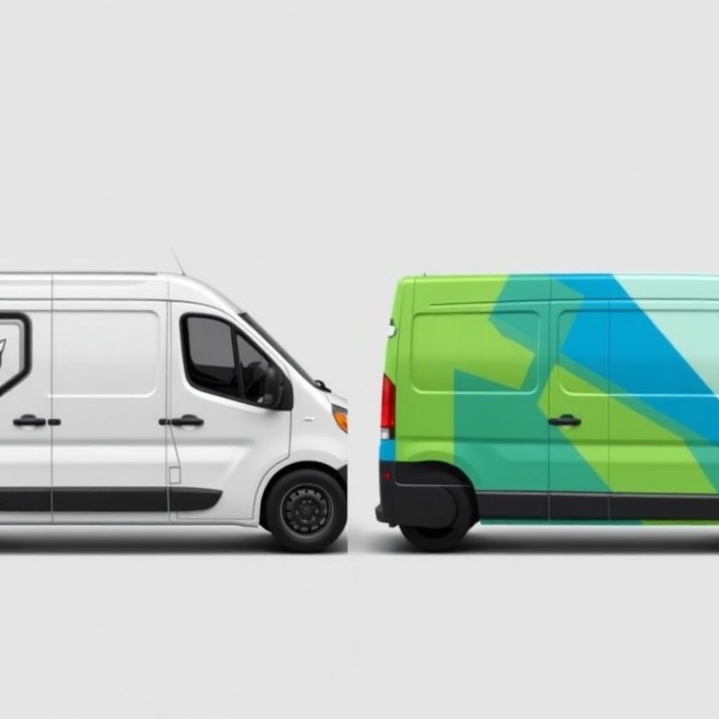 Renault Trafic and Vauxhall Vivaro vans side by side